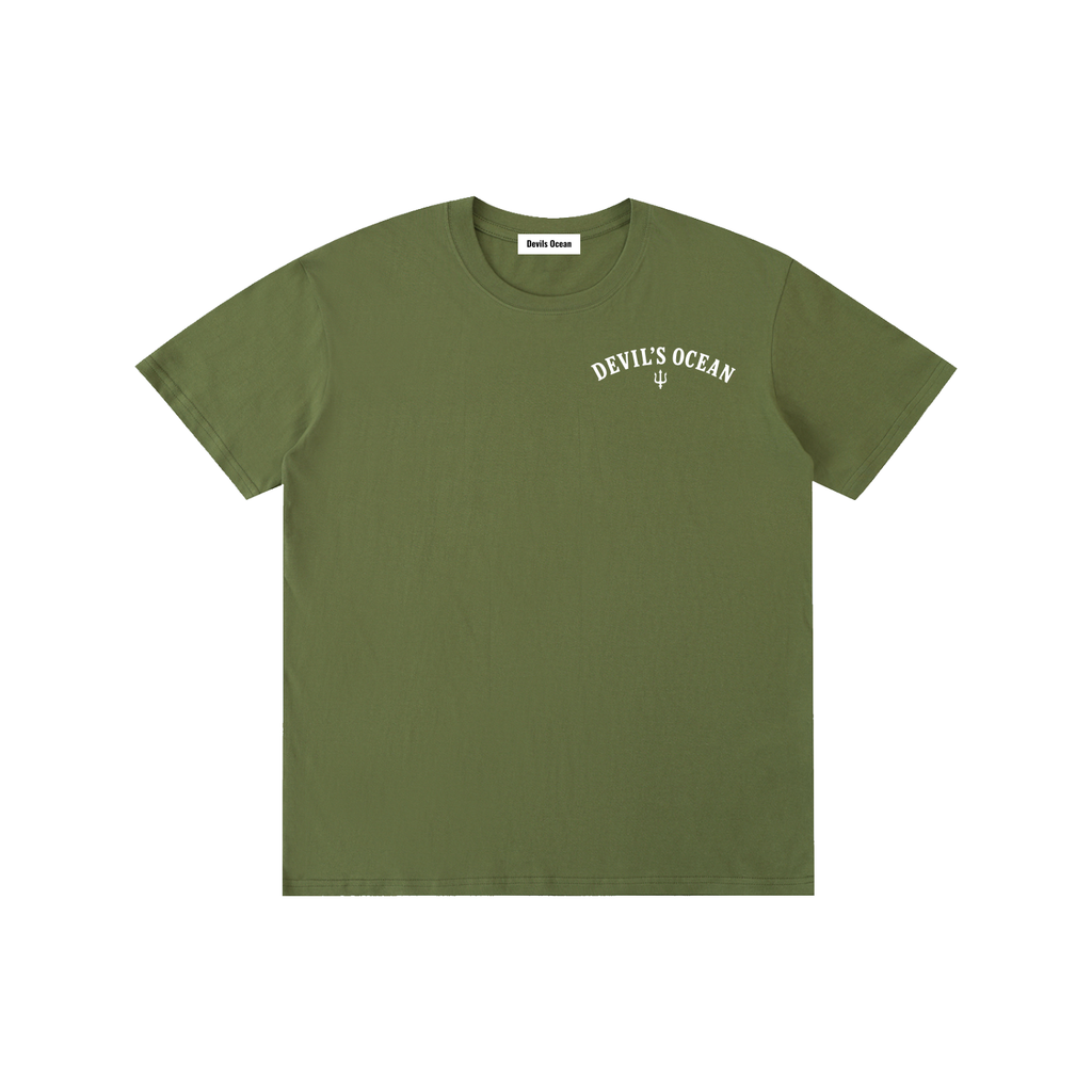 Army Green Cotton T-Shirt
