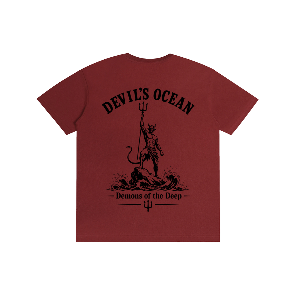 Wine Red Cotton T-Shirt