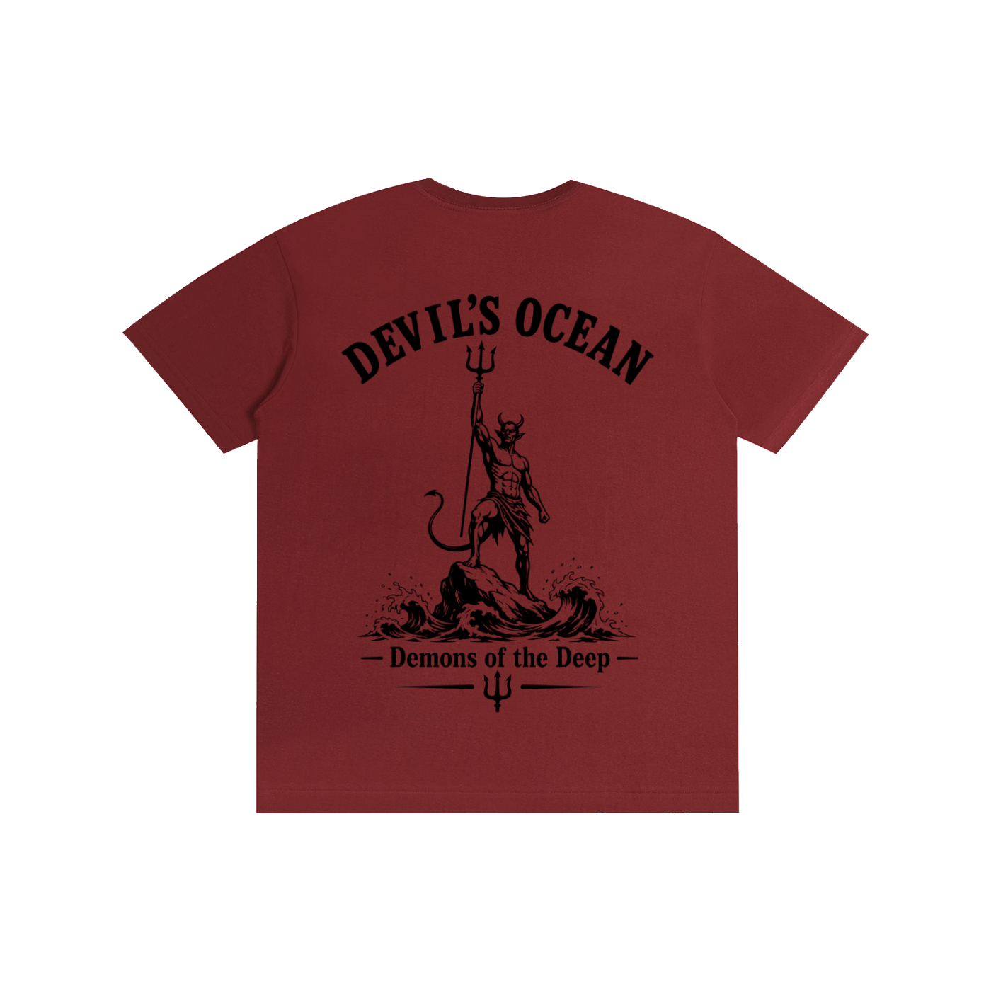 Wine Red Cotton T-Shirt