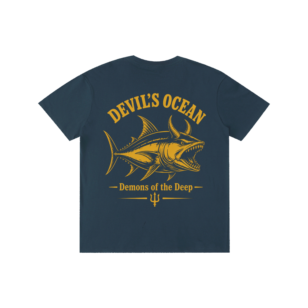 Navy Blue Cotton T-Shirt