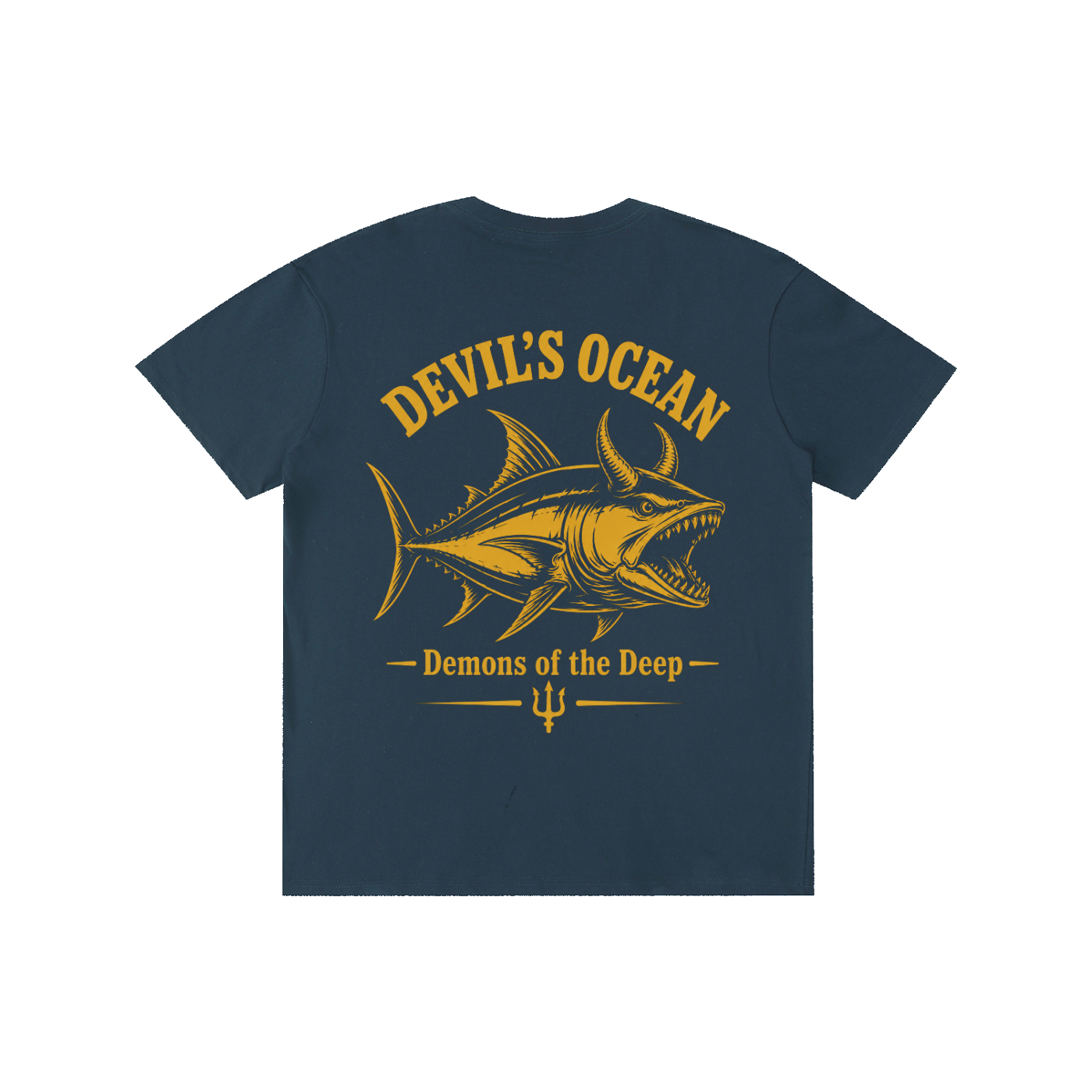 Navy Blue Cotton T-Shirt