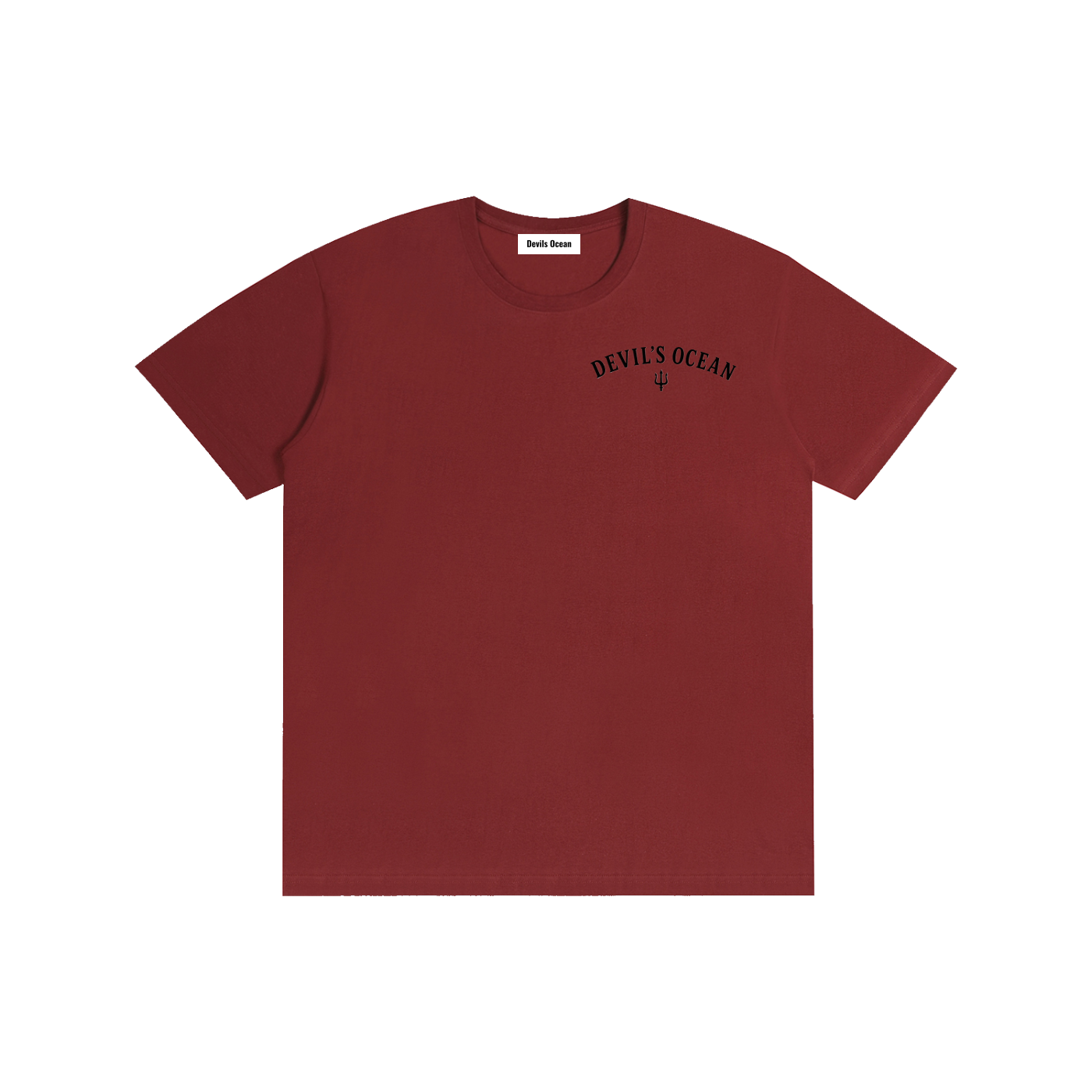 Wine Red Cotton T-Shirt