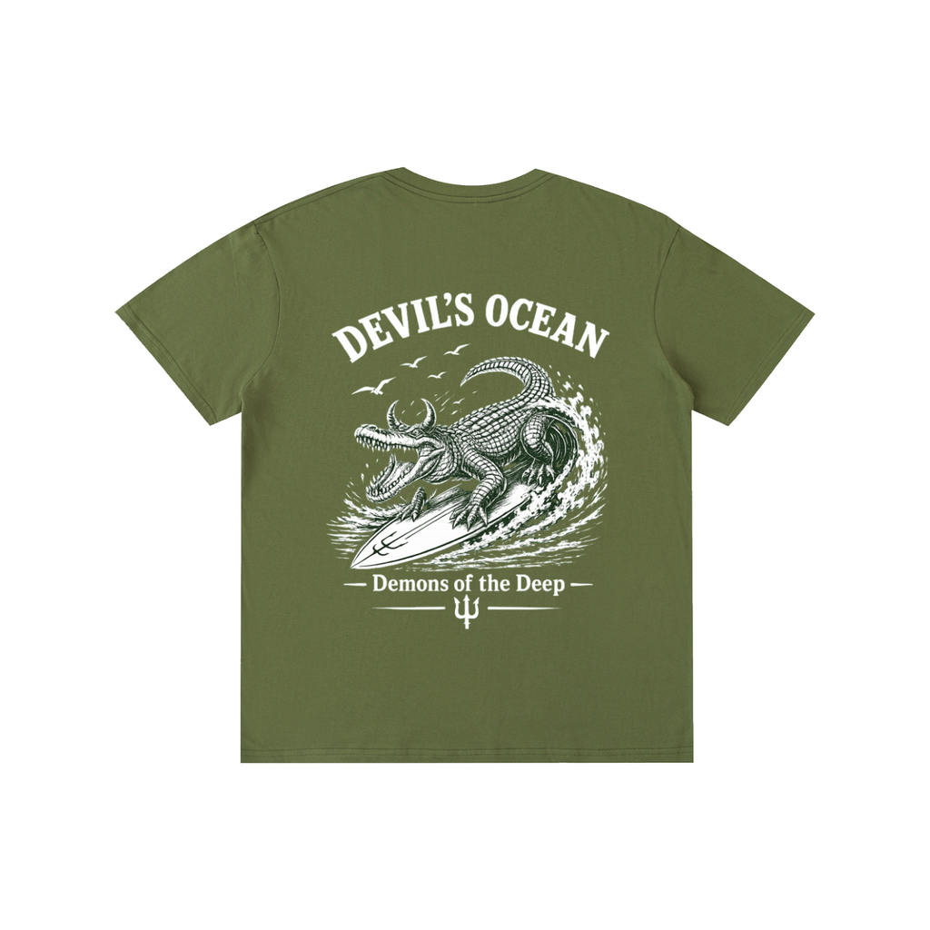 Army Green Cotton T-Shirt